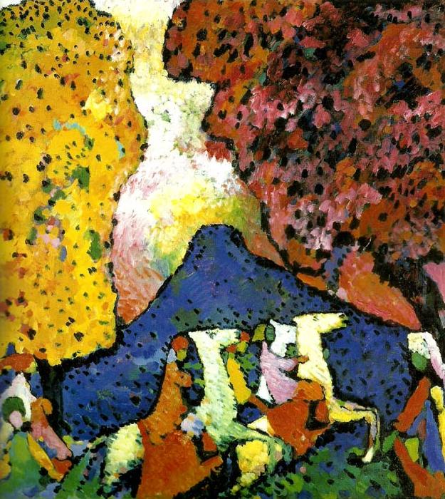 Wassily Kandinsky the blue mountain china oil painting image